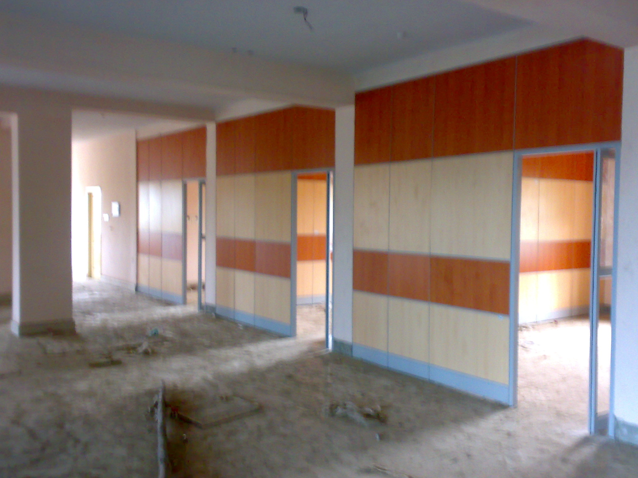 Multi-Room Partition with Entry Doors
