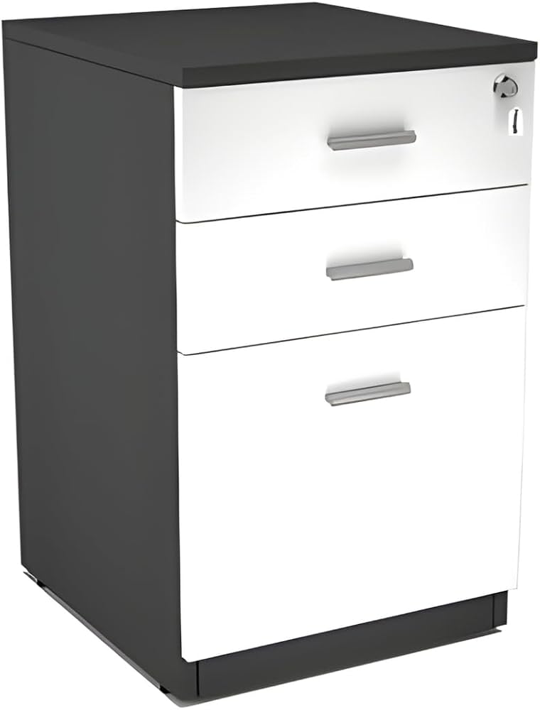 3-Drawer Locking Pedestal
